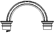 arco a tutto sesto stile ionico